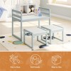 Whisen Kids Table & 2-Chair Set, Adjustable Height, Montessori-Style, Easy Assembly & Versatile for Play & Learning - 2 of 4