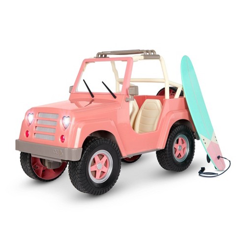 American Plastic Toys SUV Boat & Trailer Fashion Doll Barbie Size Car