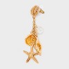Sealife Rainfall Drop Earrings - A New Day™ Gold - 2 of 2