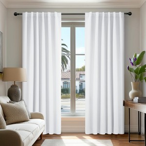 Deconovo 2 Panel Room Darkening Back Tab Window Curtains 52x84 - 1 of 4