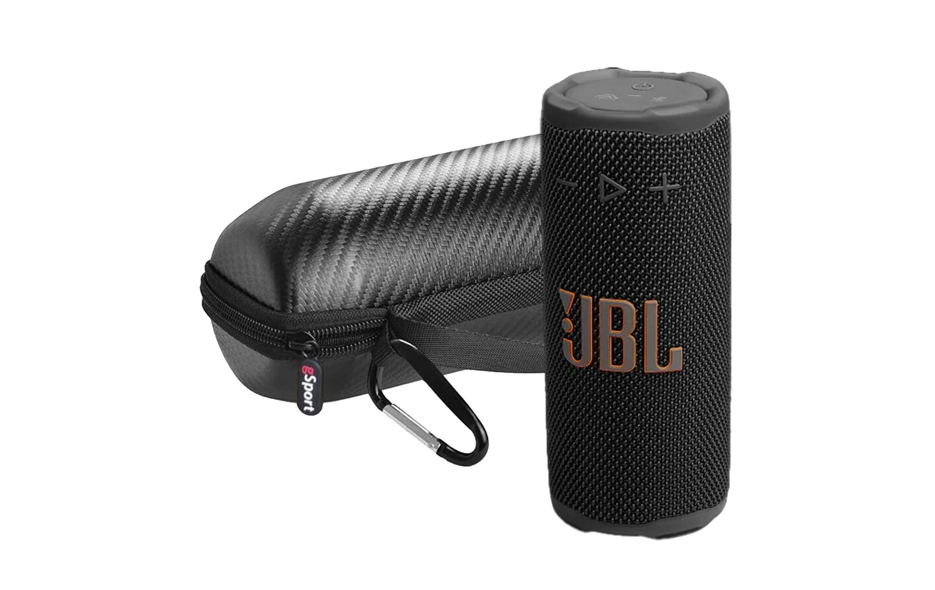 JBL Grip Compact Portable Bluetooth Speaker Bundle with gSport Case (Black)