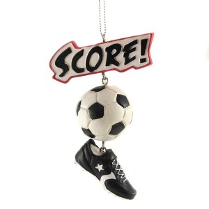 Ganz 4.0 Inch Sports Score Dangle Ornament Athletic Ball Shoe Tree Ornaments - 1 of 3