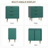 Fluted Dresser for Bedroom with Drawers, Wooden Chest of Drawers with Metal Handle & Feet, Natural Dresser for Living Room, Hallway, Bedroom - 3 of 4