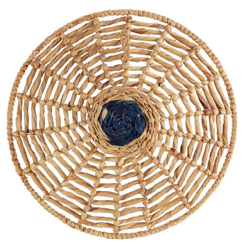 Set of 3 Seagrass Plate Handmade Woven Basket Wall Decors Brown - Olivia &#38; May, 5 of 8