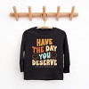 The Juniper Shop SmileyWorld Have The Day You Deserve Groovy Youth Long Sleeve Tee - 3 of 4