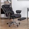 Big&Tall Ergonomic Office Chair,Office Chair With Lumbar Support, Footrest,Computer Chair With Outward Fixed Soft Armrests Swivel-Tanpinhause - 2 of 4