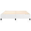 vidaXL Faux Leather King Size Box Spring Bed Frame, Elegant White 76"x79.9", Engineered Wood - Suitable for King Size Mattresses - 4 of 4
