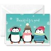 Paper Frenzy North Pole Collection Winter Christmas Holiday Thank You Note Cards and Envelopes - 25 pack - 4 of 4
