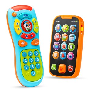 Smartphone Toys for Baby, Remote Control Baby Phone with Music, Baby Learning Toy, Christmas Birthday Gifts for Baby - 1 of 4