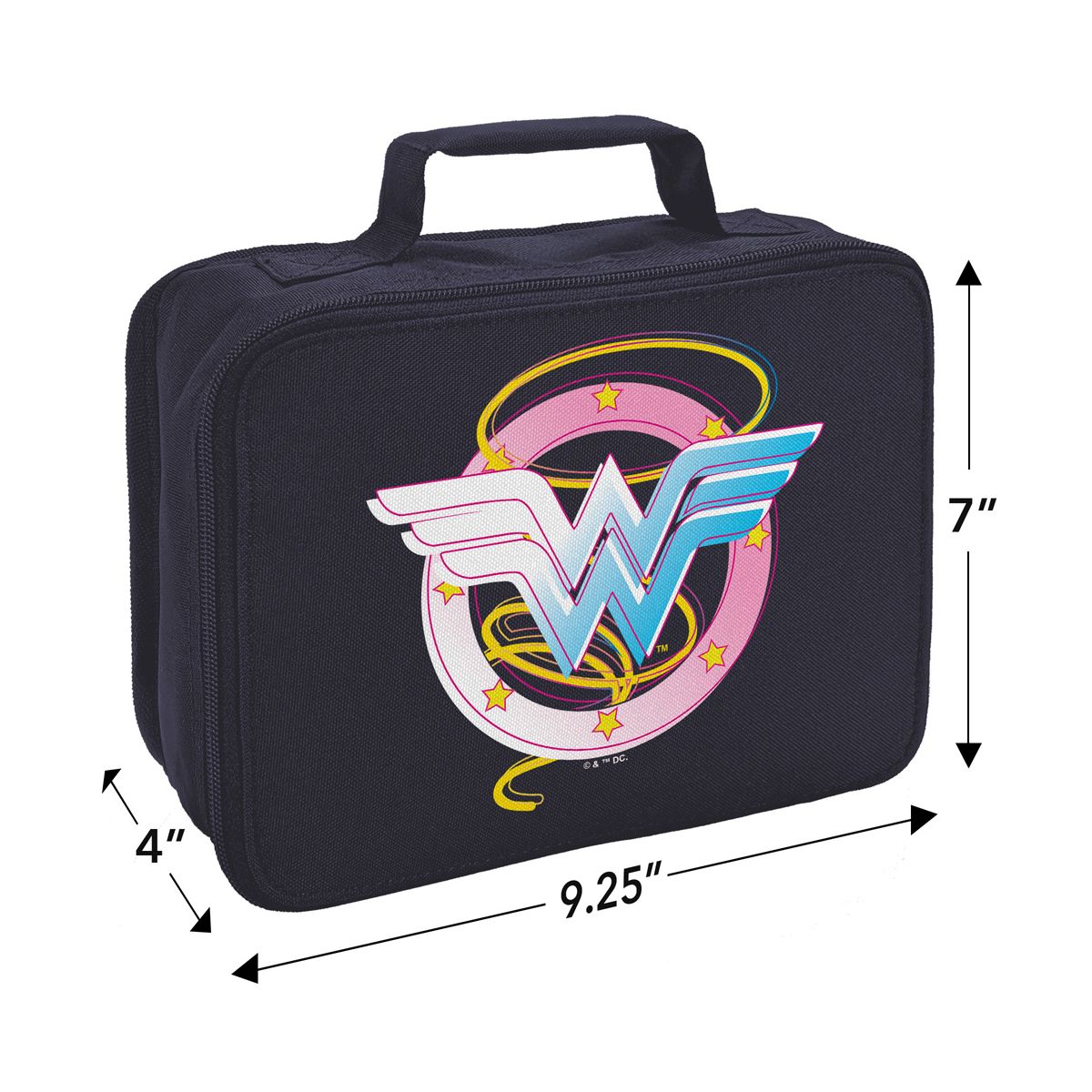Wonder Woman Pastel Logo Insulated Soft Sided Lunch Box - thumbnail 8