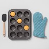 Non-Stick Muffin Tin Carbon Steel - Made By Design™ - image 2 of 4