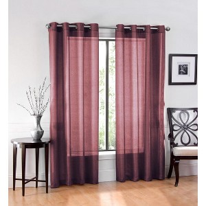 GoodGram Ultra Luxurious Elegant Sheer Grommet Single Curtain Panel - 1 of 1