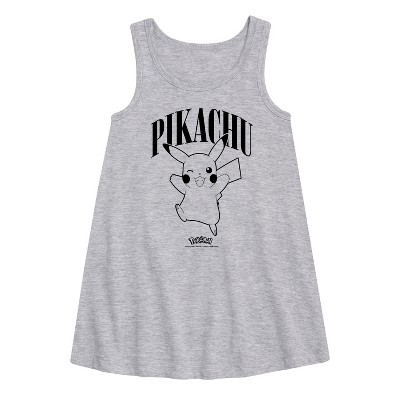 - Pokémon - Pikachu Wink Graphic Sleeveless Aline Dress