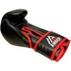Amber Sports Professional Hook and Loop Leather Training Boxing Gloves, Durable Top-Grain Leather, Black/Red - 2 of 4