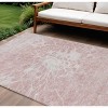 Pink Blush And Ivory Abstract Washable Indoor Outdoor Area Rug - 2 of 4