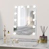 HOMLUX LED Vanity Makeup Mirror - 3 Color Lights, Detachable 10X Magnification, Smart Touch - 2 of 4
