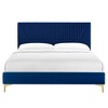 Modway Yasmine Channel Tufted Performance Velvet Twin Platform Bed - 3 of 4