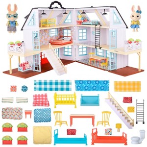 Sunny Days Honey Bee Acres Buzzby Farm House with Adult & Child Figures - 1 of 4