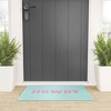 socoart HOWDY blue pink 30" x 20" Welcome Mat - Society6 - 2 of 3