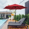 Tangkula 10 ft Patio Umbrella Market Table Umbrella Yard Outdoor w/ 6 Ribs - image 2 of 4