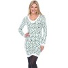 Women's Angora Leopard Print Sweater Dress - White Mark - 2 of 4