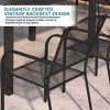 Mondawe 2-Piece Outdoor Patio Steel Mesh Chair,With Steel Frame & Breathable Mesh Dining Chair - 4 of 4