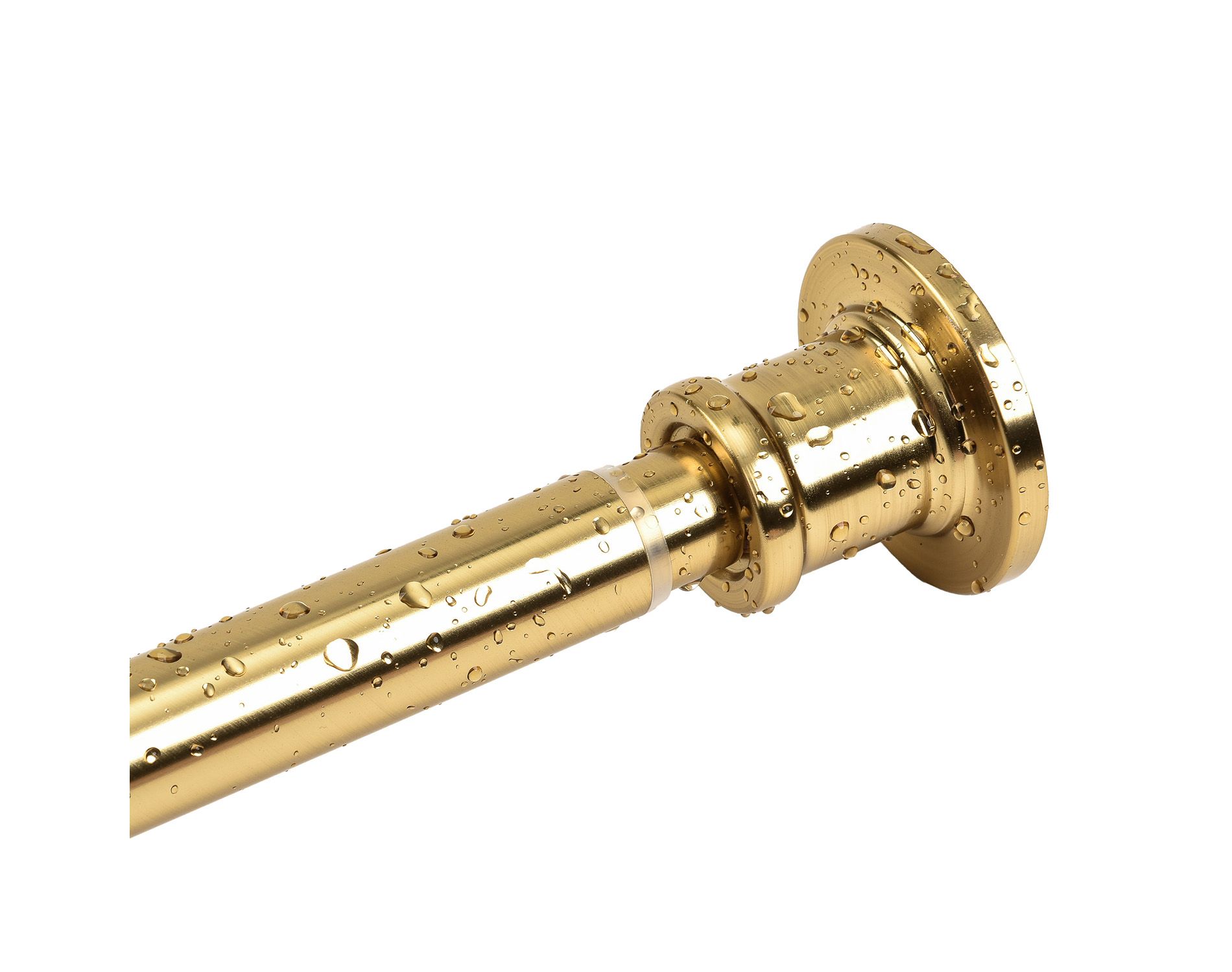 Cameo Adjustable Shower Curtain Rod 42” -72”, Spring tension Stainless Steel Telescoping Rod, Heavy Duty, Rust Resistant