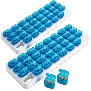 MEDca Monthly Pill Organizer – 31 Day Pill Box with Large Removable Pods, Portable Case & Holder for Daily Medication, Vitamins & Supplements, Travel - 1 of 4