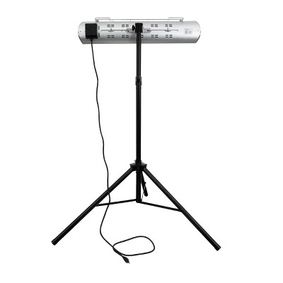 Kenmore Silver Electric Patio Heater with Tripod and Remote