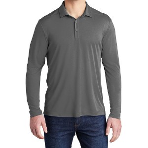 Mafoose Men's Posi-UV Pro Long Sleeve Polo Shirt - 1 of 4
