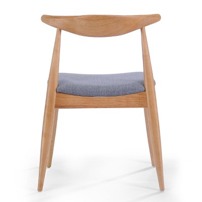 NicBex Mid-Century Upholstered Dining Chairs Set of 2 Armless Accent Side Chairs with Wood Legs