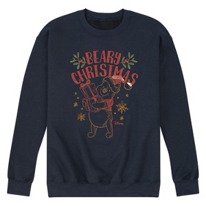 Men's - Winnie the Pooh - Pooh Wishes A Beary Christmas Graphic Fleece Sweatshirt - 1 of 4