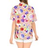 HAPPY BAY Women's Button Down Blouses Short Sleeve Womens Button Up Beach Party Tops Summer Tropical Vacation Holidays Hawaiian Shirts - 3 of 4