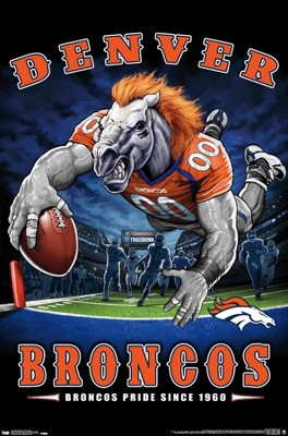 NFL Denver Broncos - Russell Wilson 22 Wall Poster, 22.375 x 34 