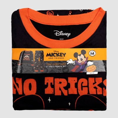 Men's Mickey Halloween 2pc Sleep Pajama Set - Black