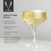 Viski Admiral Stemmed Cocktail Glasses, Crystal Drinkware Perfect for Gin & Tonic, Spritz, and Manhattans, Stemmed Coupe Glasses, Set of 2, 7oz - 2 of 4