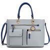 MKF Collection Julia Vegan Leather Color-block Women’s Satchel Bag by Mia k - 2 of 4