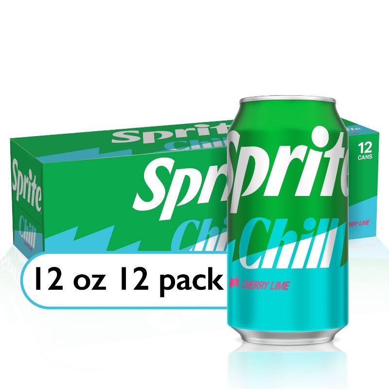 Sprite Chill Cherry Lime Natural Flavor Soda - 12pk/12 fl oz Cans, 1 of 7