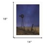 HomeRoots Starlit Night White Framed Print Wall Art - 3 of 4