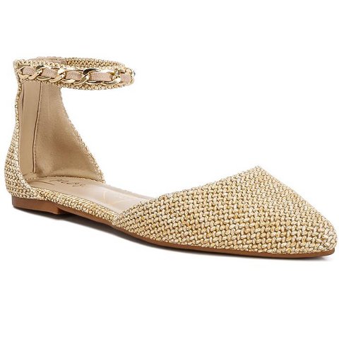 Женские сандалии London Rag Womens Buqisi Chain Embellished Flat s Sandals 8
