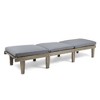 Acacia Wood Patio Chaise Lounge with Water-Resistant Cushion, Outdoor Furniture, Chaise Lounges Outdoor Chairs for Outside -Christopher Knight Home - 4 of 4