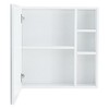 FURNIinspire Bathroom Vanity Mirrors Modern MDF Wall Mounted Cabinet with Mirror and Storage for Bathroom or Entryway, White, 21.7"*5"*22" - 2 of 4