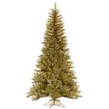 Vickerman 5.5' Gold-Silver Tinsel Artificial Christmas Tree, Unlit
