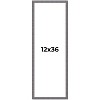 PosterPalooza | Panoramic Textured Grey Picture Frame - UV Acrylic, Foam Board Backing, Hanging Hardware - 2 of 4