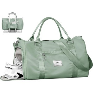 Luupatchy Women's Gym Tote Duffle Bag With Wet Pocket & Shoe Compartment, Airplane-Friendly Carry-On for Travel/Dance/Ballet/Overnight - 1 of 4