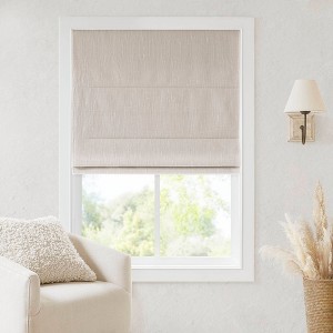 Dsvimoy Curtain Panel Total Blackout Roman Shade for Home Office Comfort, Light Gray, 5.63"*9.25"*8.07" - 1 of 4