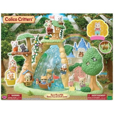 Calico Critters Secret Forest Falls CC2178 Playset 35pc