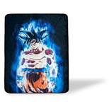 Just Funky Dragon Ball Super Goku Collectible Large Fleece Throw Blanket | 60 x 45 Inches