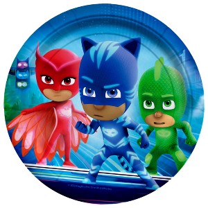 Treasures Gifted PJ Masks Plates 7in - PJ Masks Party Supplies - 16 Pack - 1 of 1