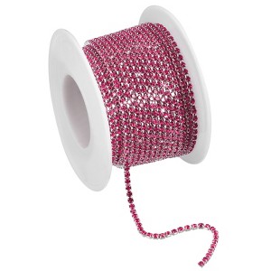 Unique Bargains Bags Clothing Decoration Crystal Rhinestone Sew on Close Claw Chain Trim - 1 of 4